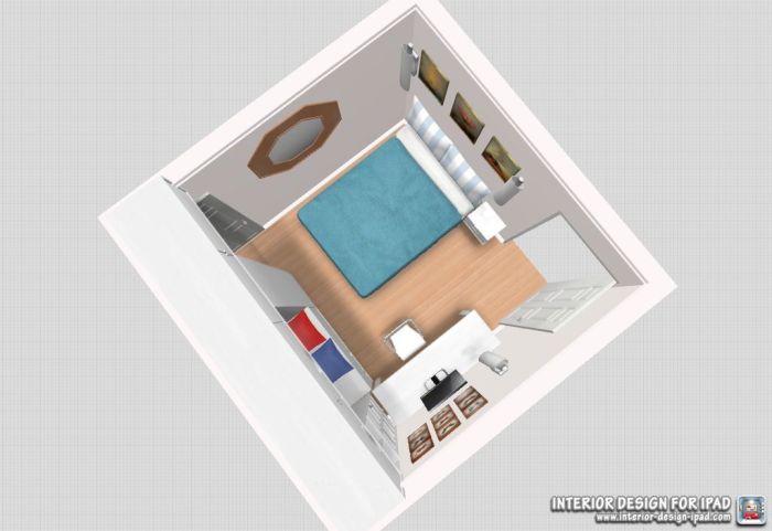 Desain ruang kamar ukuran 3x 2.75