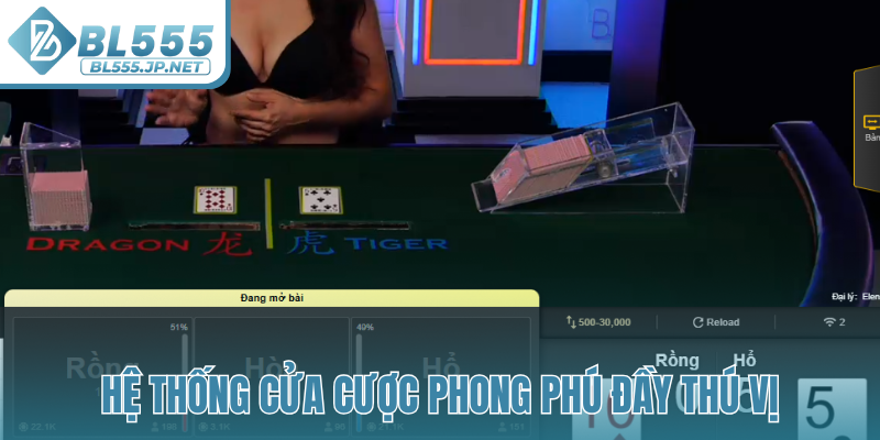 Hệ thống cửa cược phong phú đầy thú vị