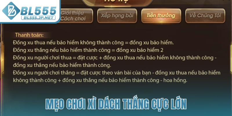 Mẹo chơi Xì Dách thắng cực lớn