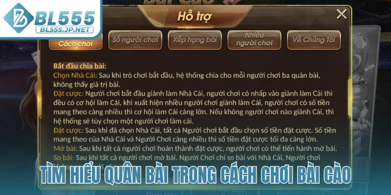 Tìm hiểu quân bài trong cách chơi Bài Cào