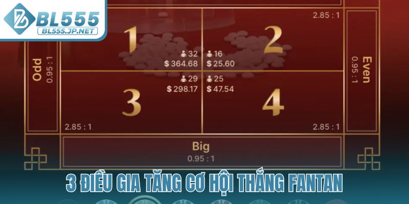 3 điều gia tăng cơ hội thắng Fantan