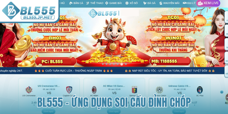 BL555 - Ứng dụng soi cầu đỉnh chóp