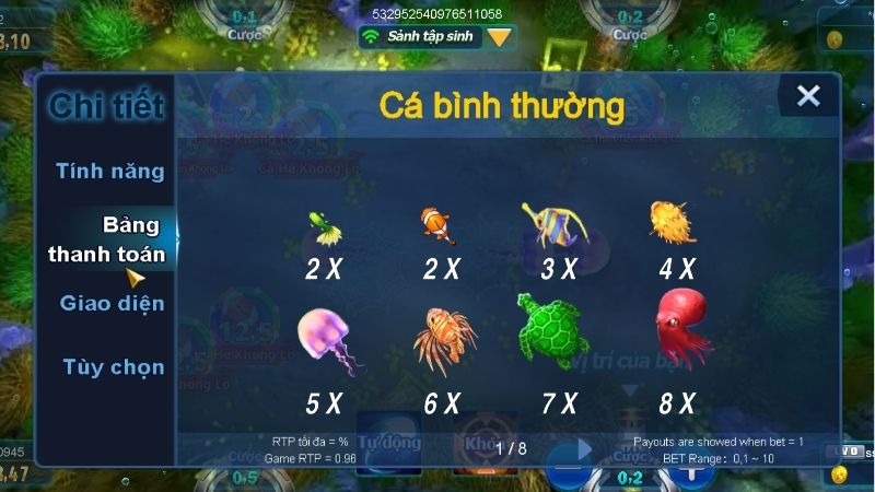 Nắm rõ hệ số thưởng của game JILI Đánh cá vui vẻ